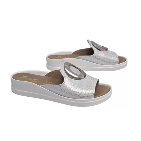 Betty Exclusive ezüst papucs - 7611