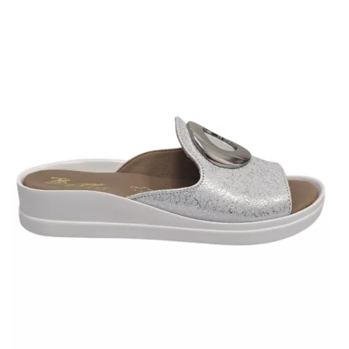 Betty Exclusive ezüst papucs - 7611