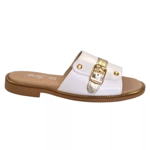 Betty Exclusive fehér papucs - KL-51