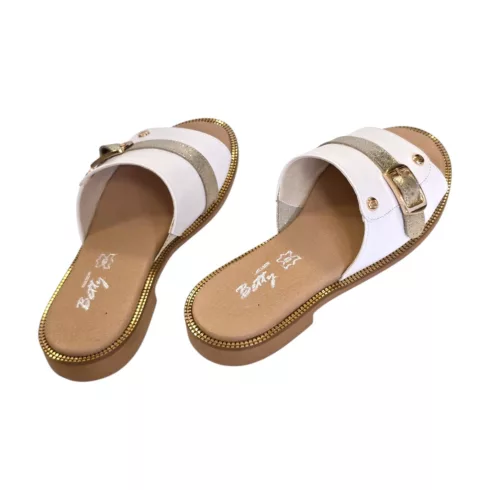 Betty Exclusive fehér papucs - KL-51