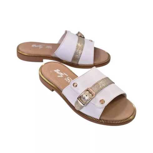 Betty Exclusive fehér papucs - KL-51