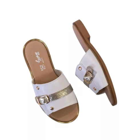 Betty Exclusive fehér papucs - KL-51