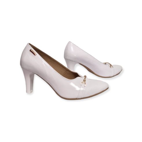 Betty Exclusive  fehér magassarkú