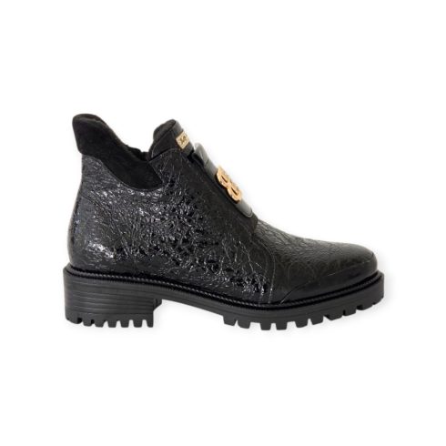 Betty Exclusive gyűrt lakk bakancs - 25-08-24