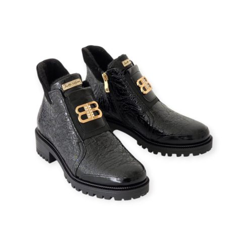 Betty Exclusive gyűrt lakk bakancs - 25-08-24