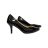 Lux By Dessi fekete magassarkú cipő F1002