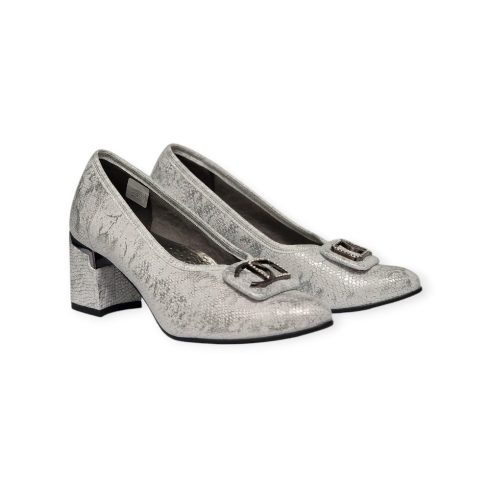 Monna Lisa ezüst női cipő - N168