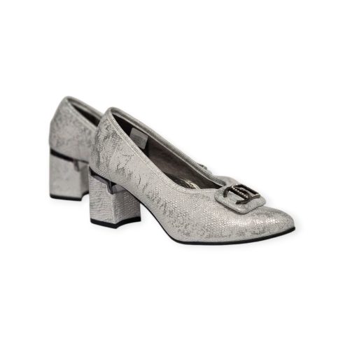 Monna Lisa ezüst női cipő - N168