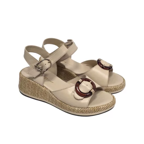 Tutto Bene Scarpe bézs női szandál - 4941