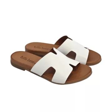 Tutto Bene Scarpe fehér női papucs - 030.02