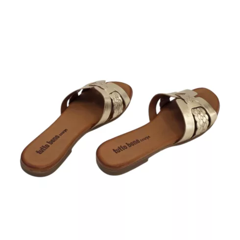 Tutto Bene Scarpe arany női papucs - 030.13.1