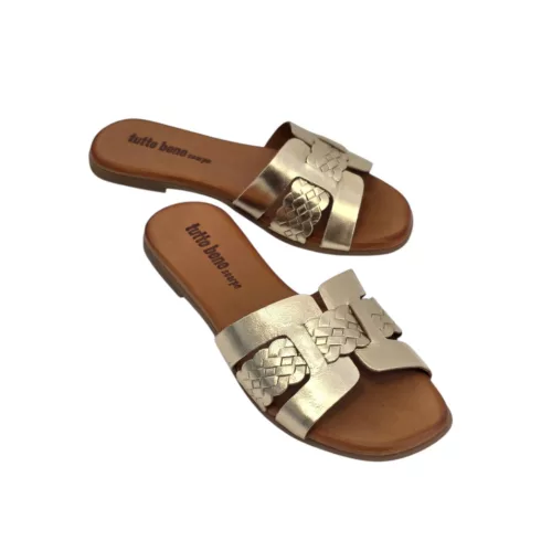 Tutto Bene Scarpe arany női papucs - 030.13.1