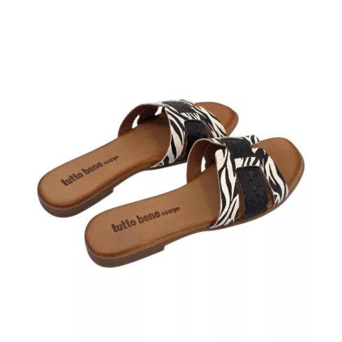 Tutto Bene Scarpe fehér női papucs - 030.13.1