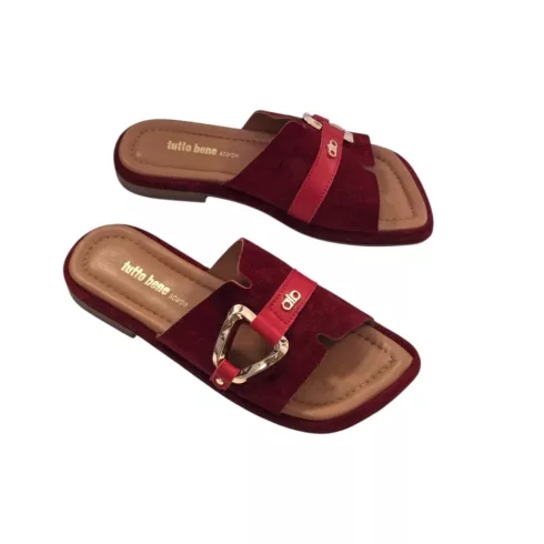 Tutto Bene Scarpe piros papucs - 058 4130
