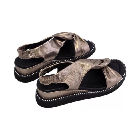 Tutto Bene Scarpe bronz női szandál - 107614