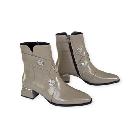 Tutto Bene Scarpe bézs lakk boka - 505 704