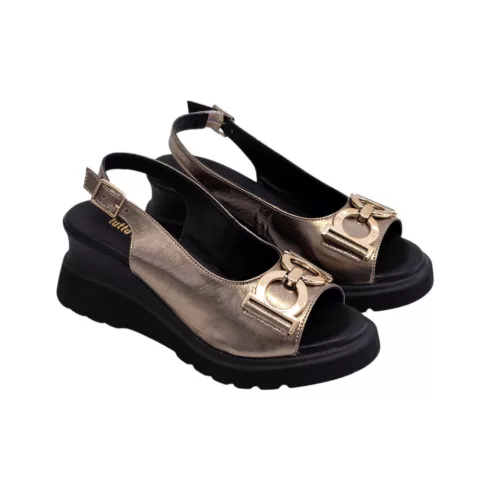 Tutto Bene Scarpe bronz női szandál - 888854