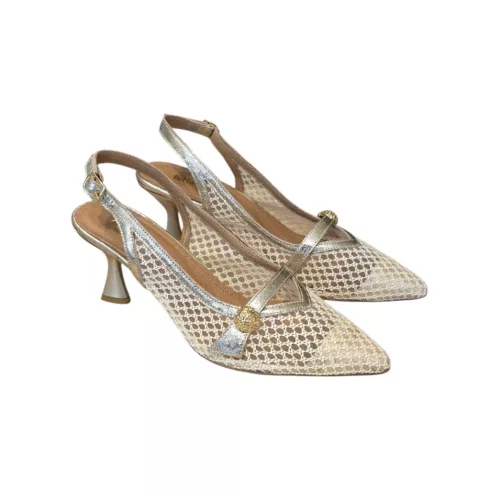 Tutto Bene Scarpe arany hálós cipő - B706