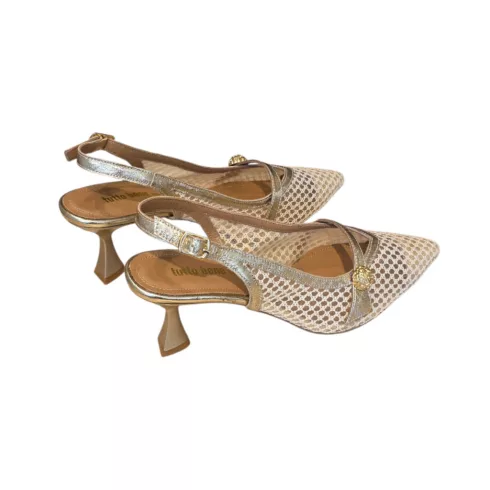 Tutto Bene Scarpe arany hálós cipő - B706