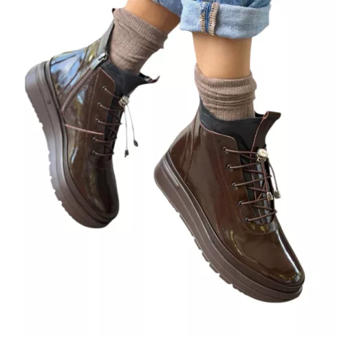 Tutto Bene Scarpe barna női bokacsizma - G197