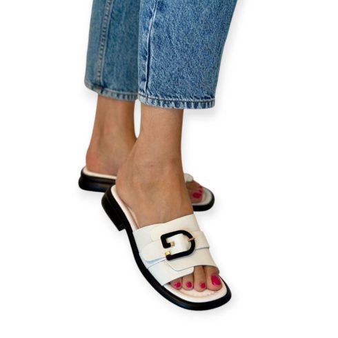 Tutto Bene Scarpe fehér női papucs - P532
