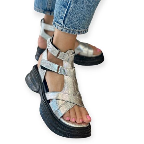 Tutto Bene Scarpe ezüst szandál - G393