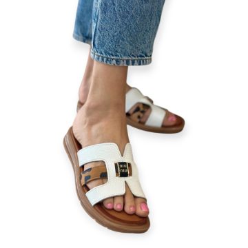 Tutto Bene Scarpe fehér papucs - P021