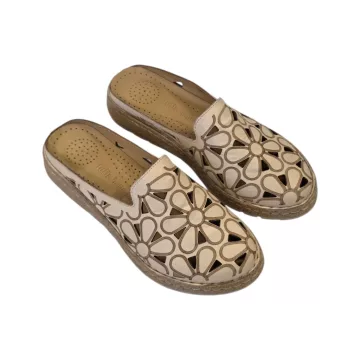 Tutto bene Scarpe bézs női papucs - P050 GR163