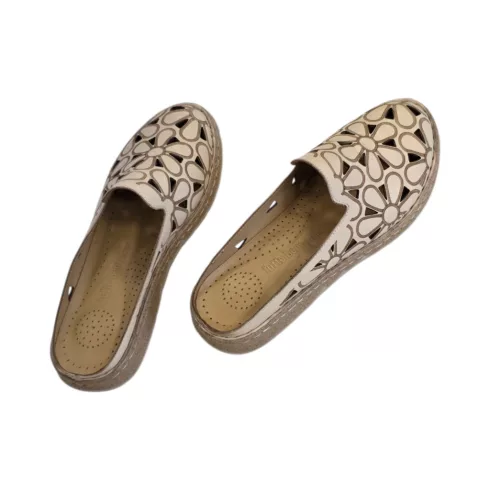 Tutto bene Scarpe bézs női papucs - P050 GR163