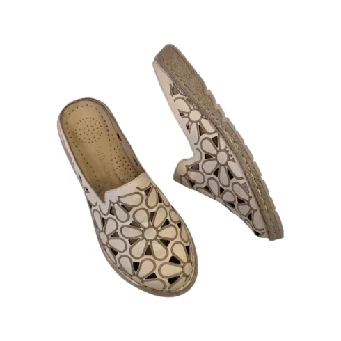 Tutto bene Scarpe bézs női papucs - P050 GR163
