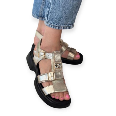 Tutto Bene Scarpe arany szandál - P323