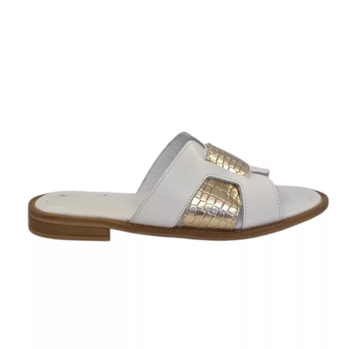 Tutto Bene Scarpe fehér női papucs - SSW25-01