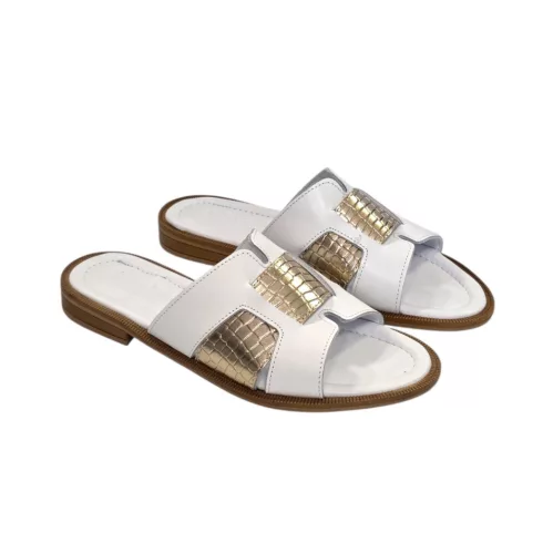 Tutto Bene Scarpe fehér női papucs - SSW25-01