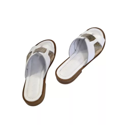 Tutto Bene Scarpe fehér női papucs - SSW25-01