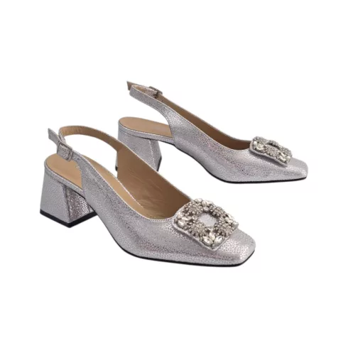 Via Roma ezüst alkalmi cipő - 178 13511