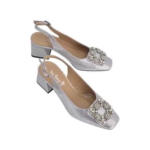 Via Roma ezüst alkalmi cipő - 178 13511