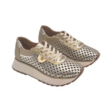 Via Roma arany női cipő - 021 04