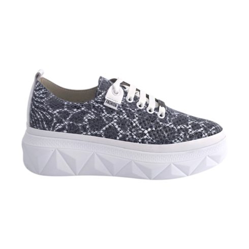 Via Roma kék-szürke női cipő - 058-609