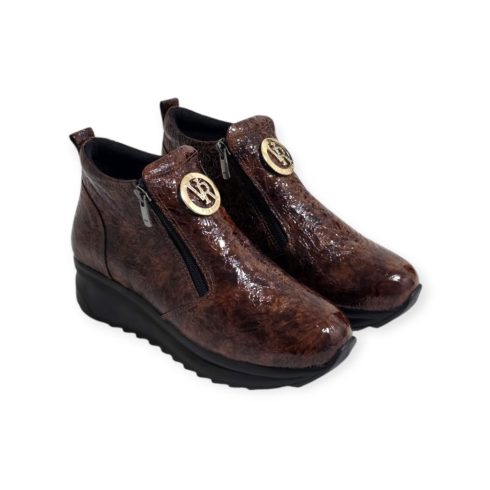 Via Roma barna bokacipő - 082 6307