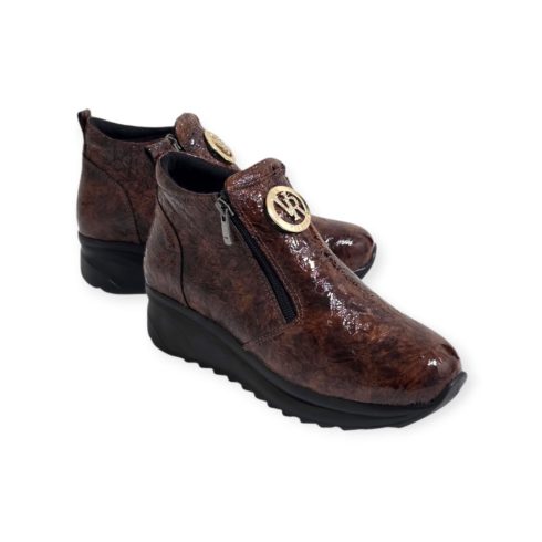 Via Roma barna bokacipő - 082 6307