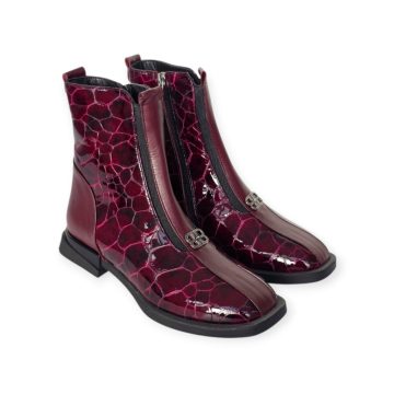 Via Roma bordó bokacsizma - 122