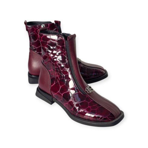 Via Roma bordó bokacsizma - 122