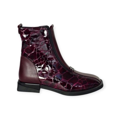 Via Roma bordó bokacsizma - 122