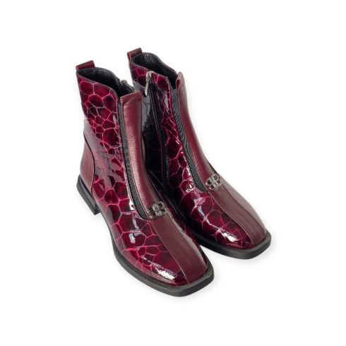 Via Roma bordó bokacsizma - 122