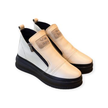 Via Roma bézs bokacsizma - 151 114