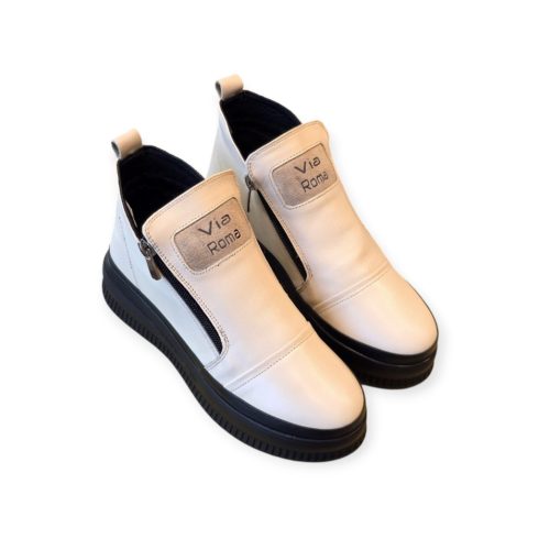 Via Roma bézs bokacsizma - 151 114