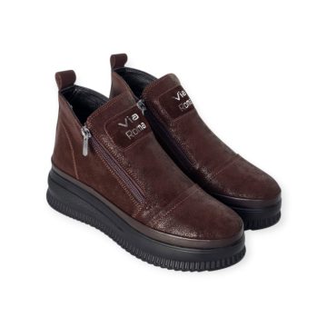 Via Roma matt barna bokacsizma - 151 114