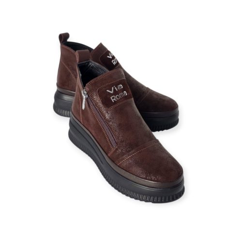 Via Roma matt barna bokacsizma - 151 114