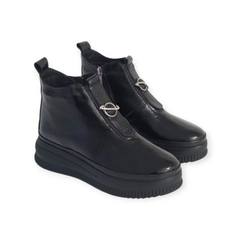 Via roma gyűrt lakk bokacsizma  - 151 19