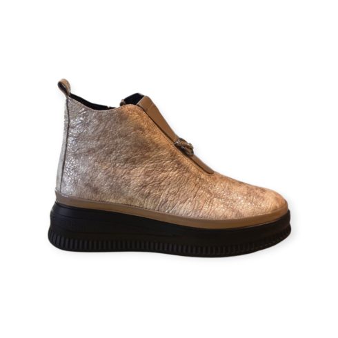 Via Roma bézs lakk boka - 151 19